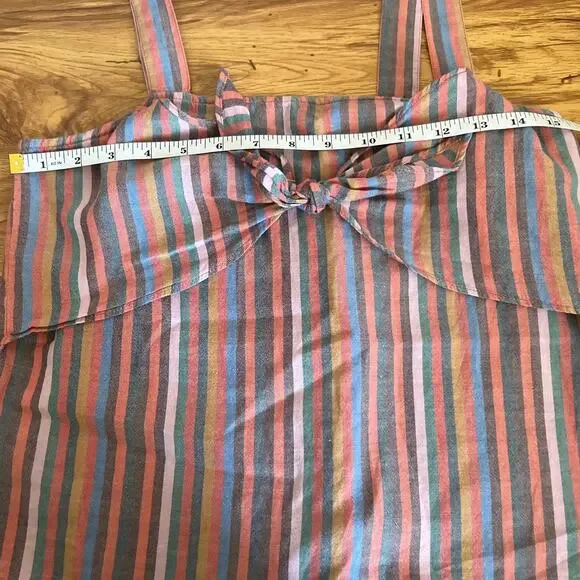 Madewell Tie Dye Multicolored Striped Cami Top Size 4 - Picture 10 of 11